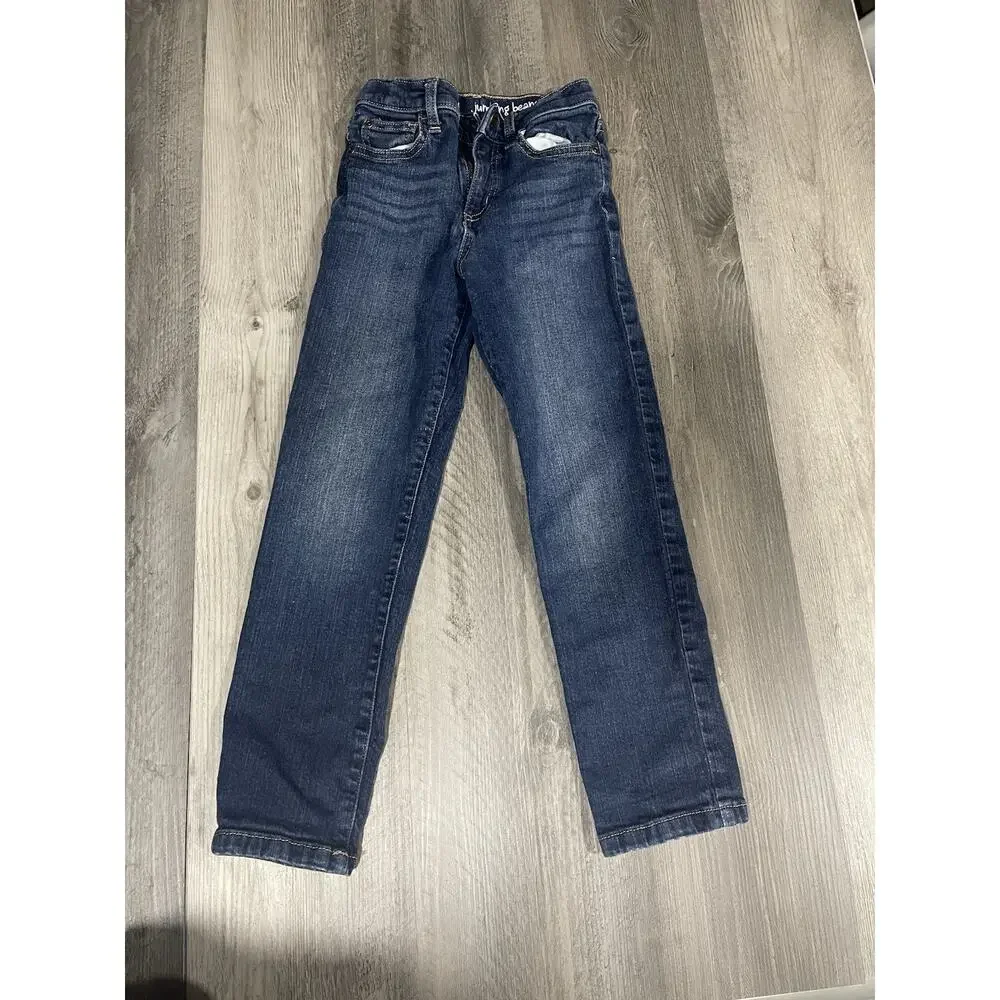 Adidas Black Blue Classic 3 Stripe Jogger and Jumping Bean Jeans Sz 7 Lot of 2